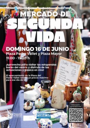 Abierto el plazo de inscripción para participar en la nueva edición del Mercado de Segunda Vida del próximo 16 de junio