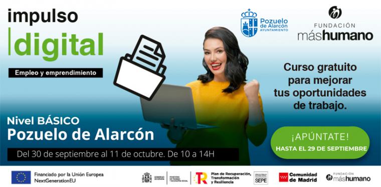 Pozuelo de Alarcón lanza una nueva edición del Programa Impulso Digital para mujeres en búsqueda de empleo 