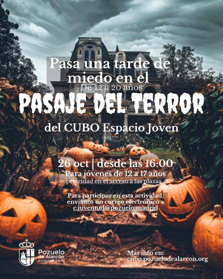 Una semana de actividadescon motivo de Halloween en el CUBO Espacio Joven de Pozuelo.