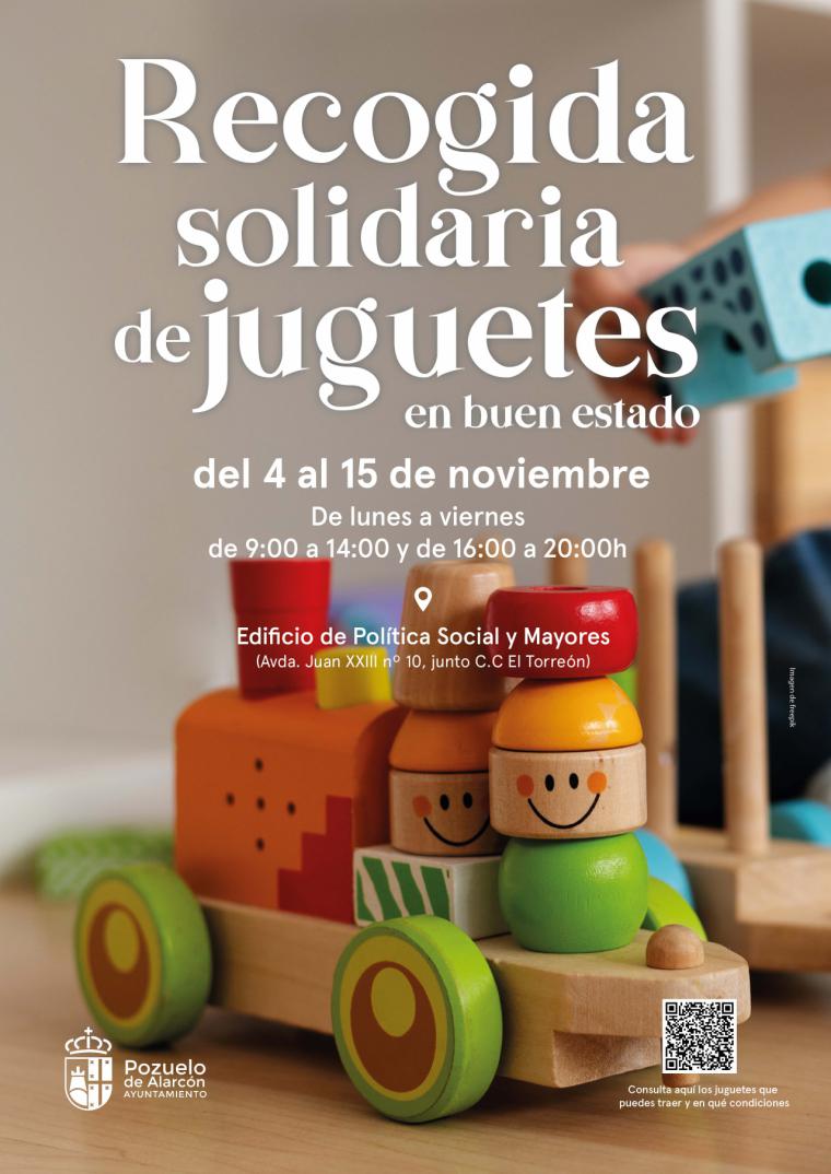 El Ayuntamiento inicia una nueva campaña de recogida solidaria de juguetes que se destinarán a instituciones de Pozuelo y ONG´s