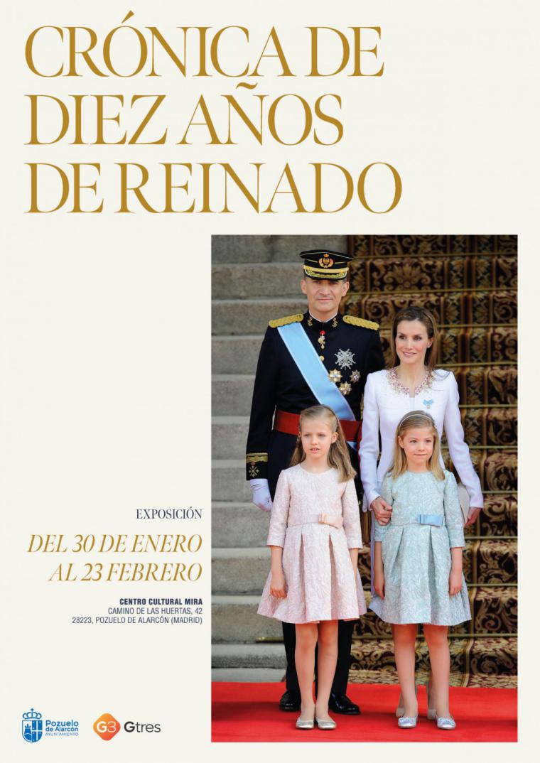 Pozuelo de Alarcón celebra la década de reinado de Felipe VI con una exposición fotográfica