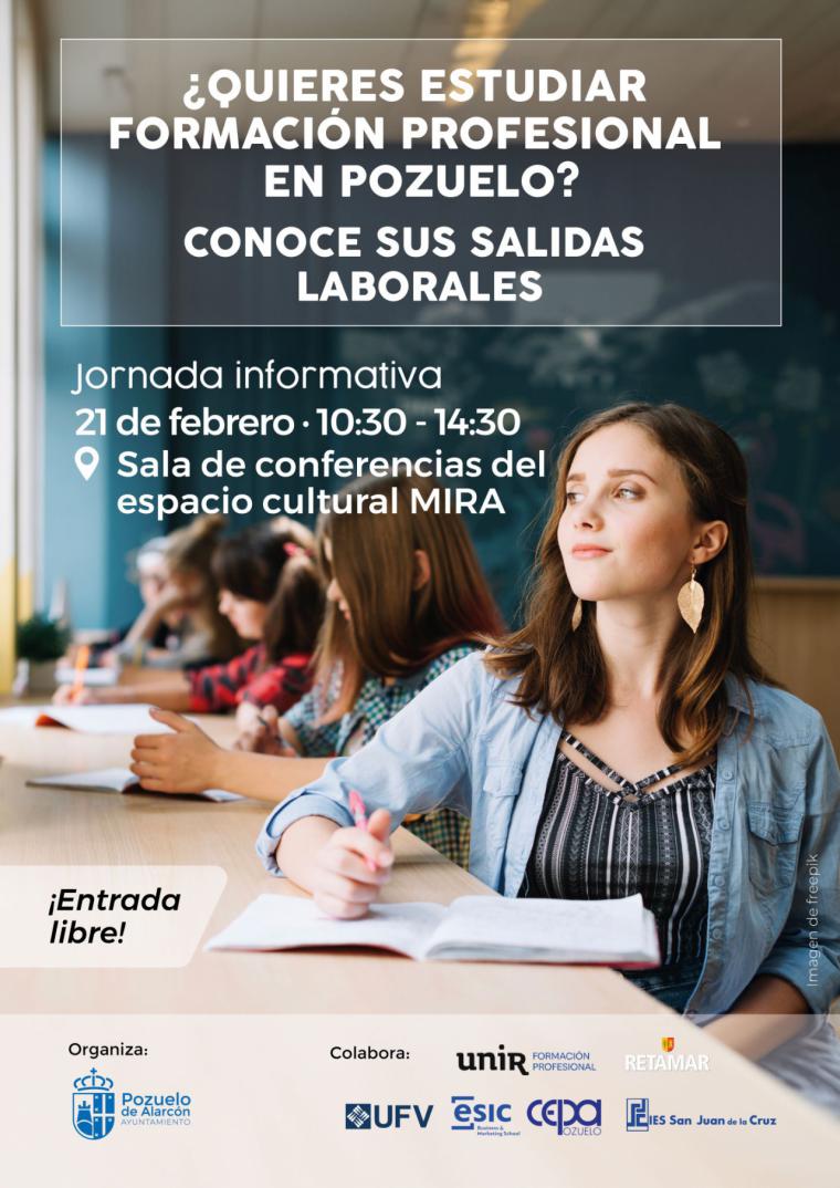 Pozuelo de Alarcón organiza jornada informativa sobre Formación Profesional el 21 de febrero