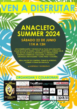 Anacleto Summer 2024 se celebrará este próximo sábado 22 de junio