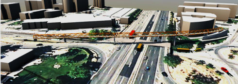 Aprobado definitivamente el proyecto de trazado para construir una pasarela peatonal en la A-6, entre Aravaca y Valdemarín