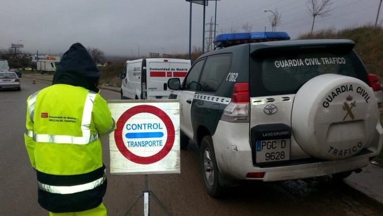 Más de 500 vehículos inspeccionados en Madrid durante Navidad