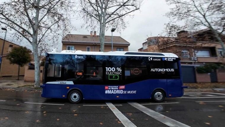 Inauguran autobús urbano autónomo en Leganés con 1.200 pasajeros transportados