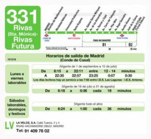 Se renueva el diseño de la información de las líneas de autobuses para hacerlas más fáciles de entender