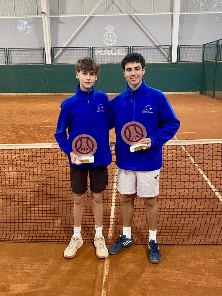 Jorge López y Adri Ibáñez, campeones de Madrid de tenis en categoría cadete de dobles